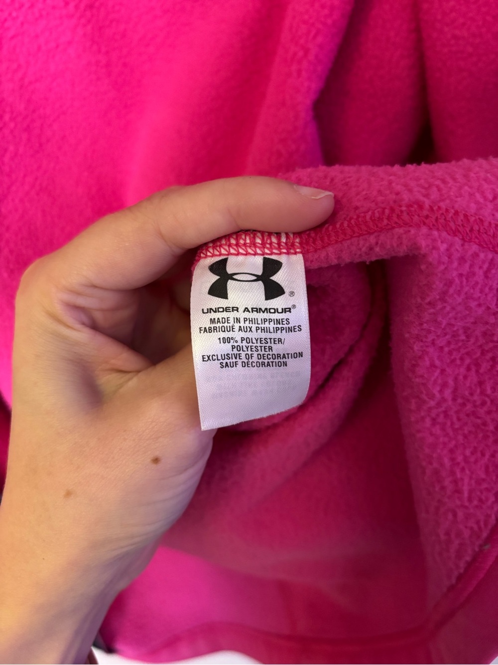 Under Armour Hot Pink Full Zip Activewear Jacket Y2K Medium - Picture 6 of 10